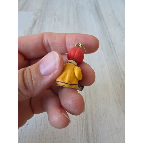 Dept 56 polliwoggs mini pumpkin jack-o'-lantern ornament as is Halloween tree ta - Picture 10 of 10